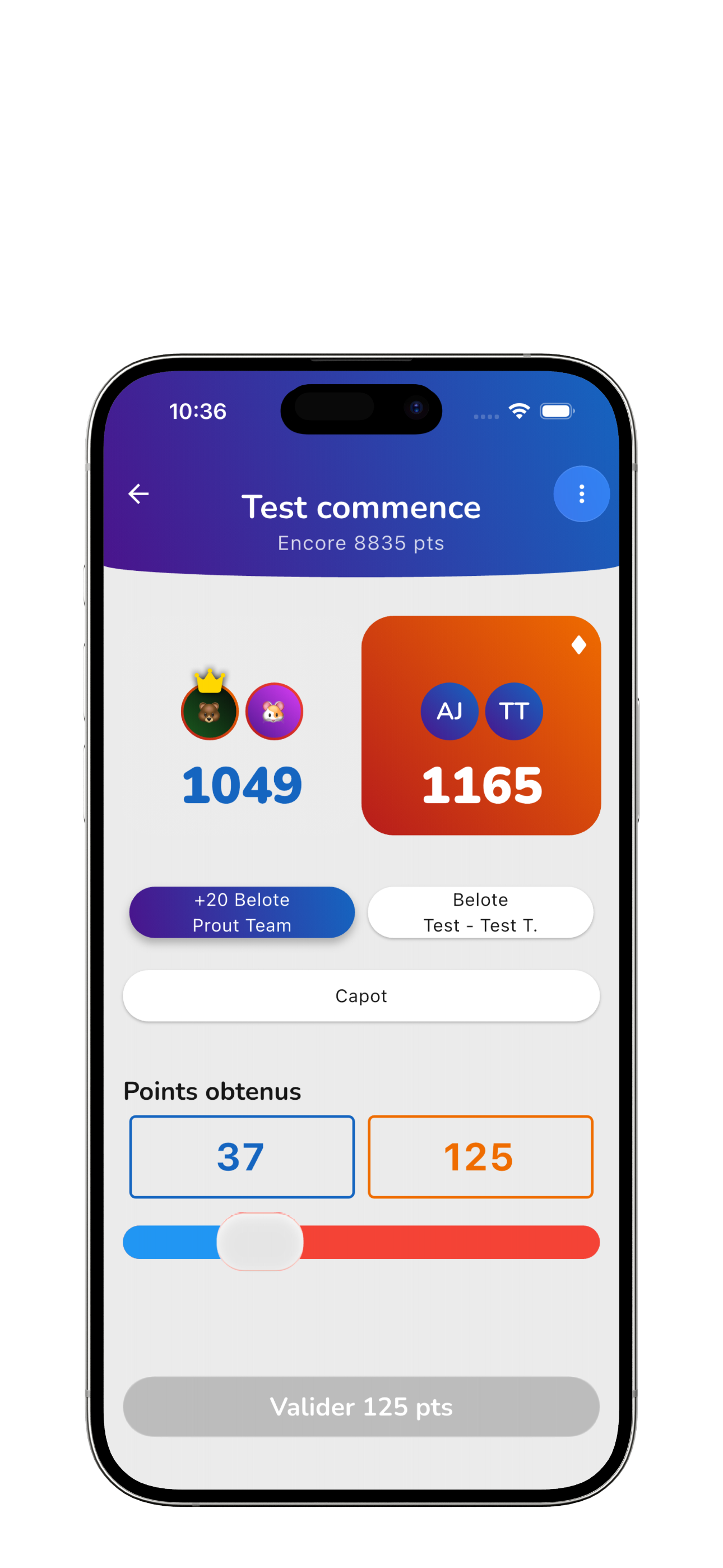 Atout — Outil pour Belote ou Coinche